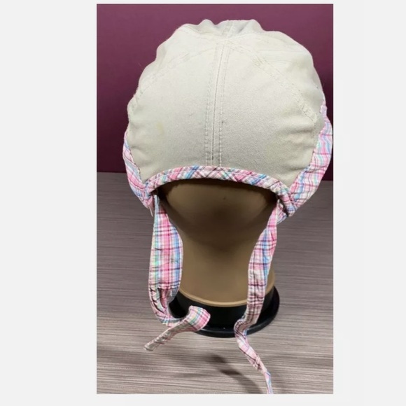 LADY HAGEN PLAID PATTERN WITH TIE OFF BACK TIES CAP/HAT - Picture 4 of 8